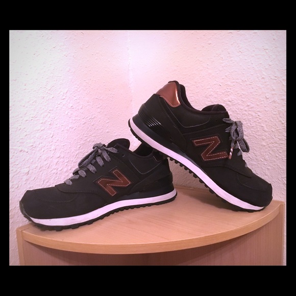 new balance 574 black bronze